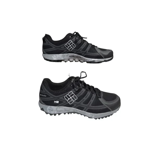Columbia Black & Gray OutDry Waterproof Trail Running Shoes Mens 11.5